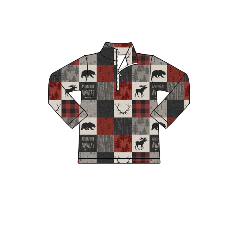 MOQ 8 TAT 6-7 weeks Adventure Awaits zip pullovers