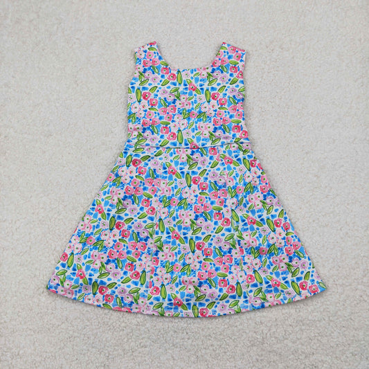 one piece activewear watercolor flower athletic skort dress