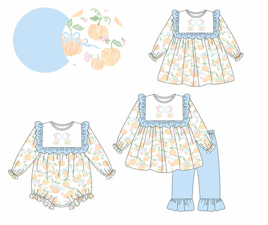 TAT 6-7 weeks MOQ 3 each pumpkin bow coquette clothing