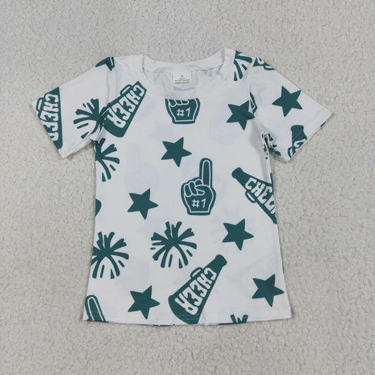 baby girl cheer t-shirt green