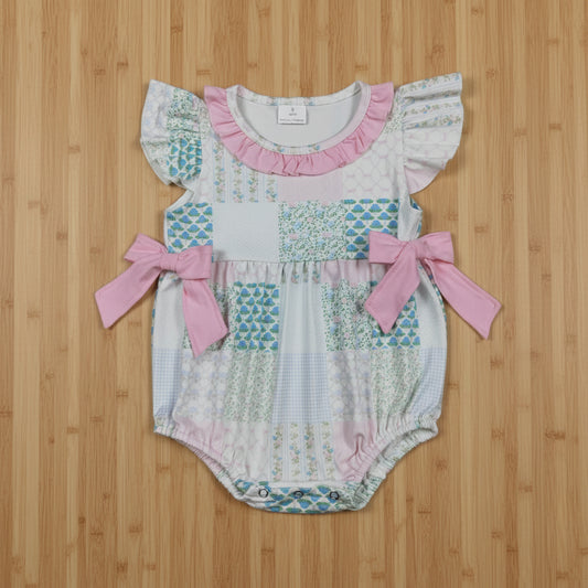 flower patchwork summer girl bubble