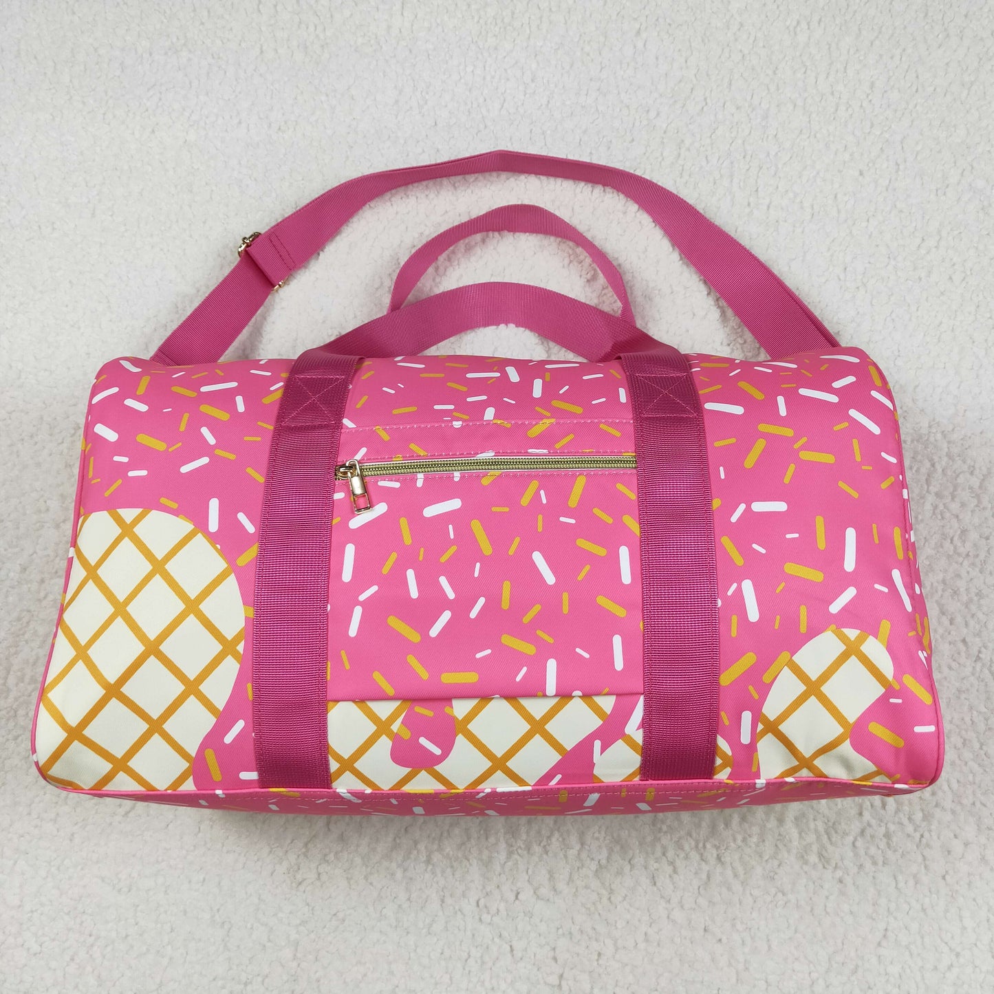 ice-cream sprinkle duffel & gym bags