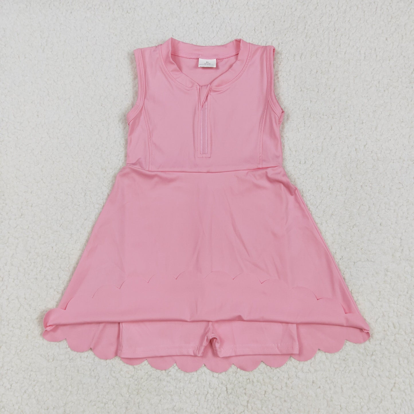 solid pink athletic skort dress