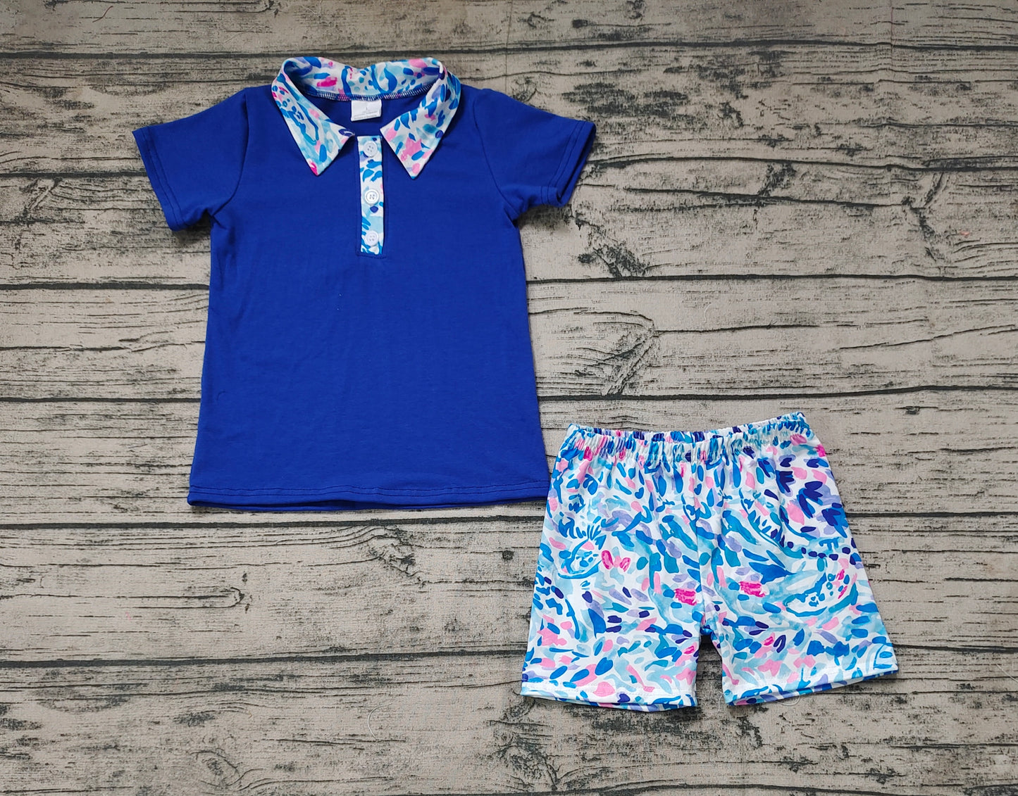 pre order baby boy clothing summer polo shorts set – Mu Mory Clothing