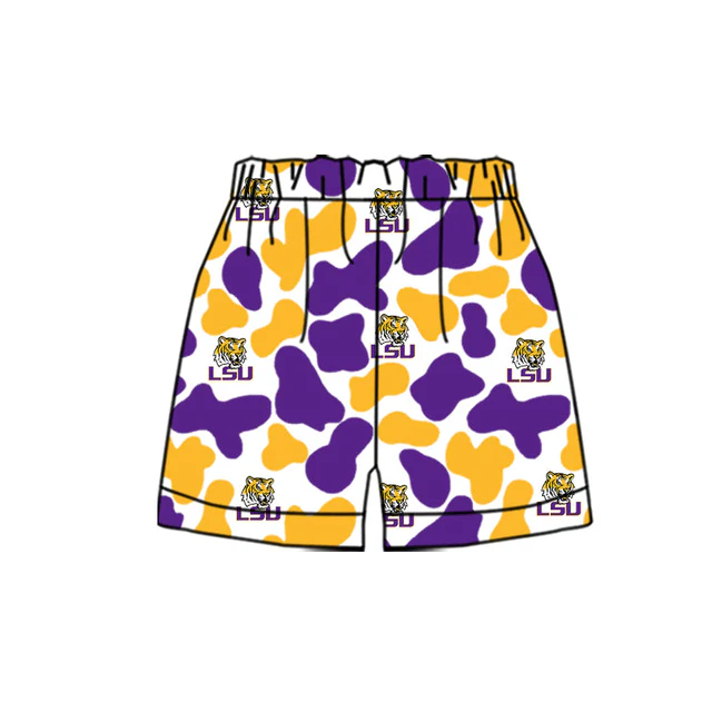 TAT 5 weeks boy camo team shorts LSU