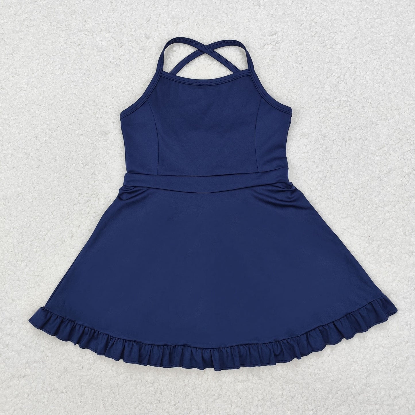 baby girls summer navy strap activewear athletic dress