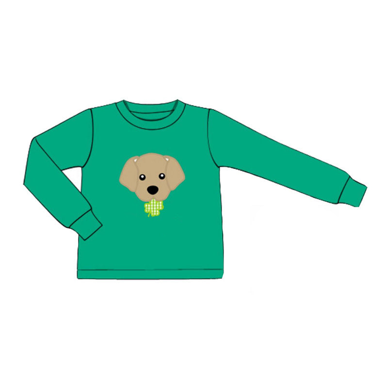 Pre order st patty dog pullover shirt boy