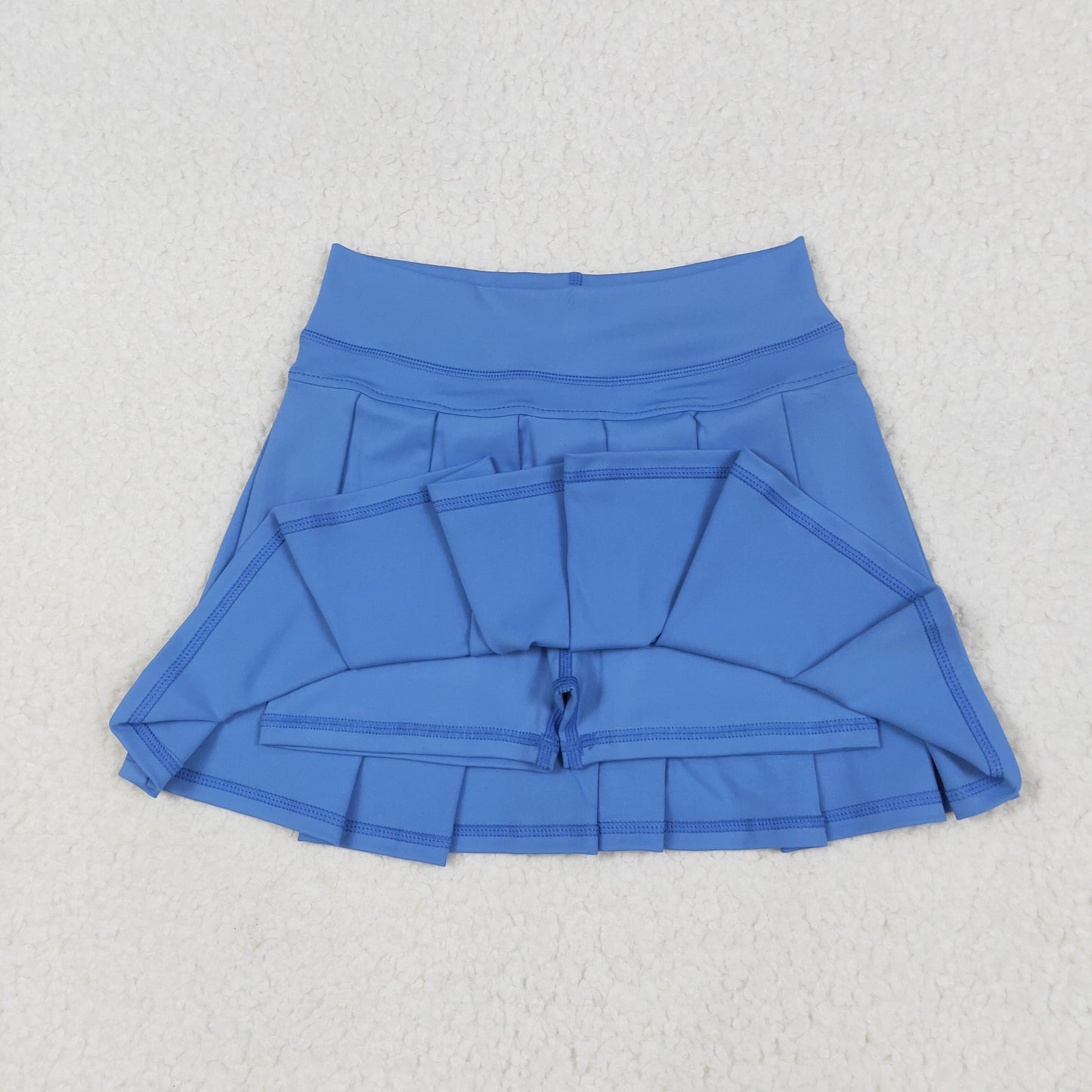 Girl Pleated Cheer Skirts Cheerleader Skirt Blue