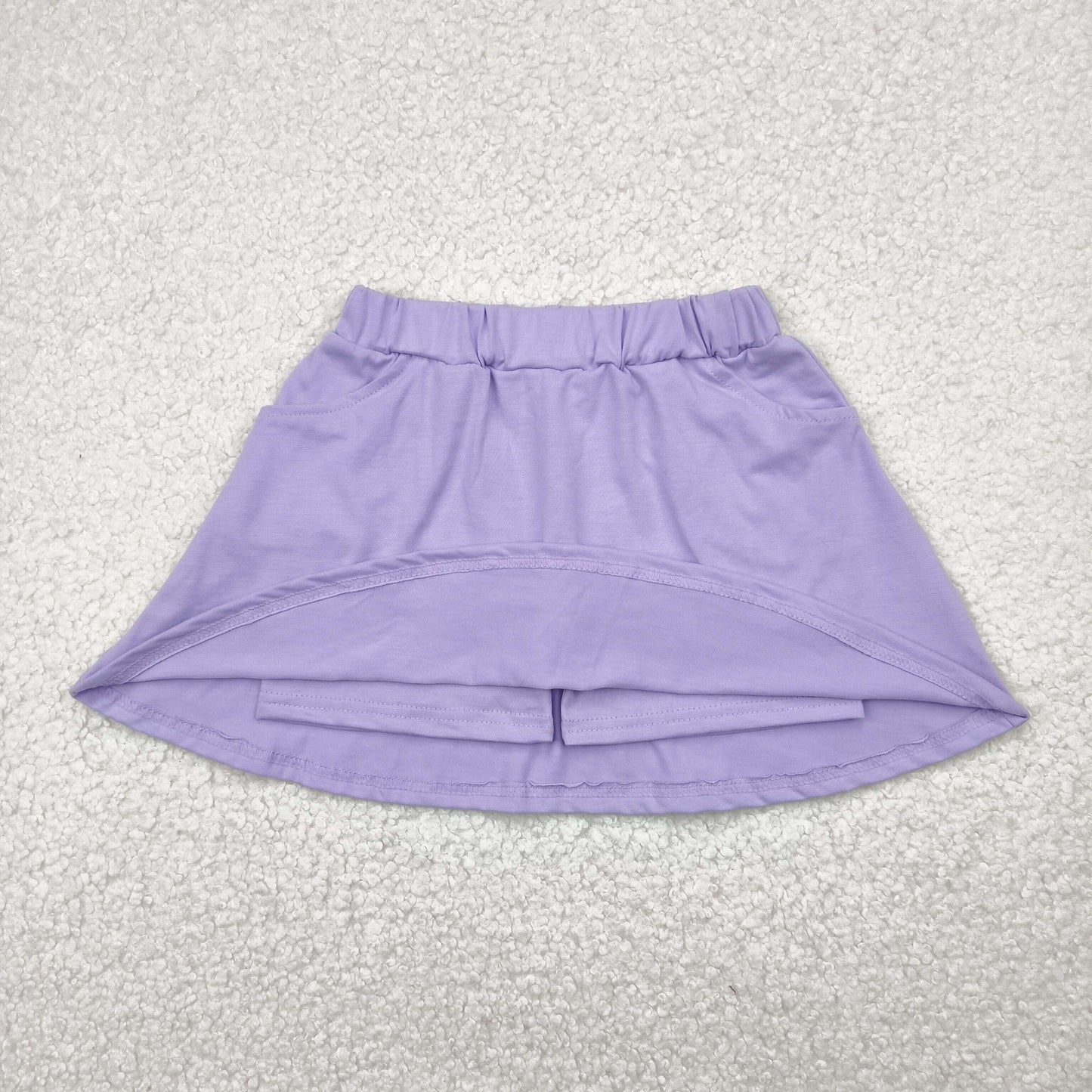 cotton purple pocket skort
