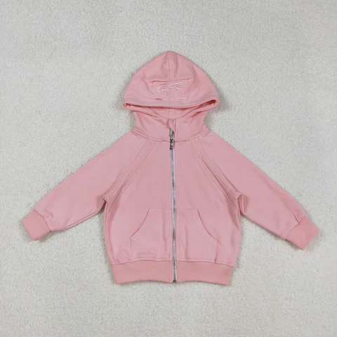 GT1201 USA Warehouse light pink cotton zipper hoodie