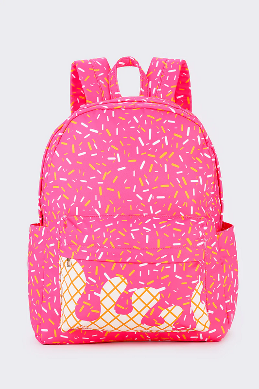pink ice cream backpack children bags