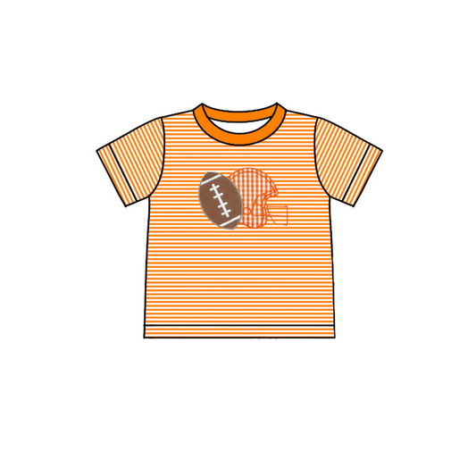 Custom order stripe football boy t shirt