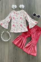 Rose Pumpkin Velvet Bells Set