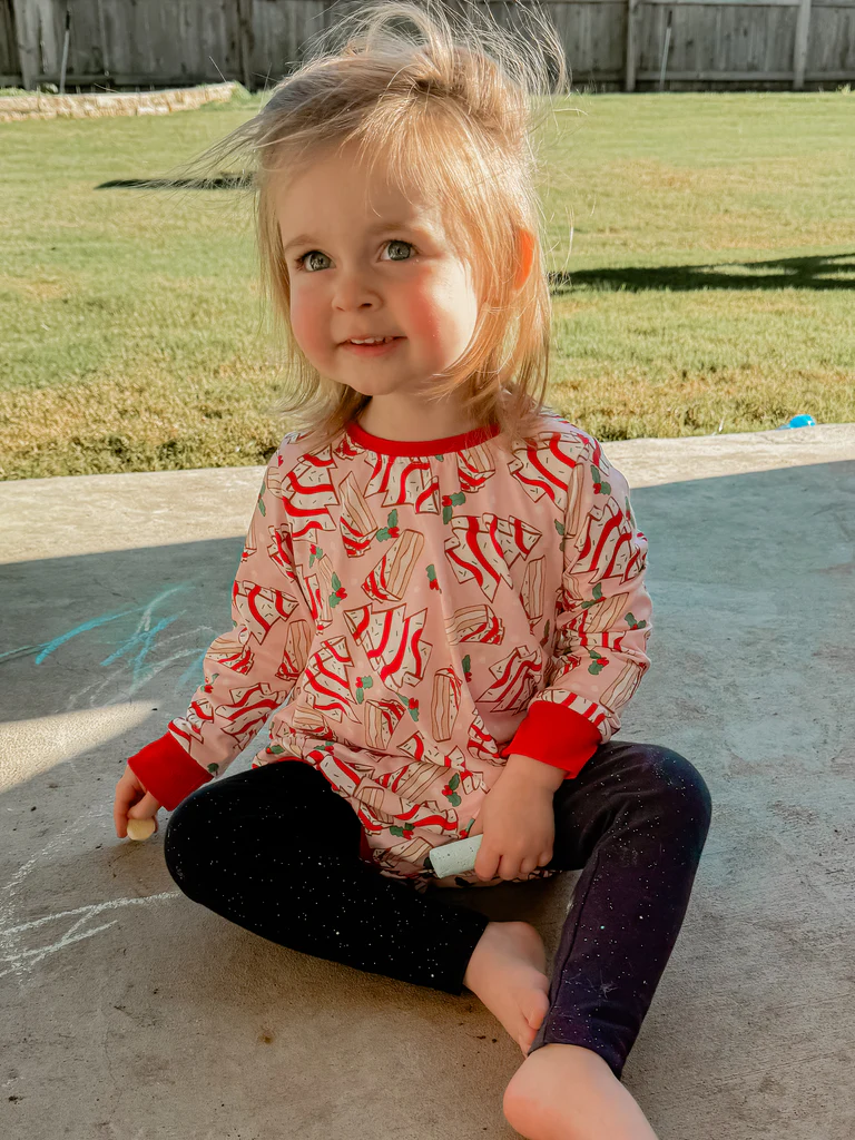 baby girl christmas cake bodysuit