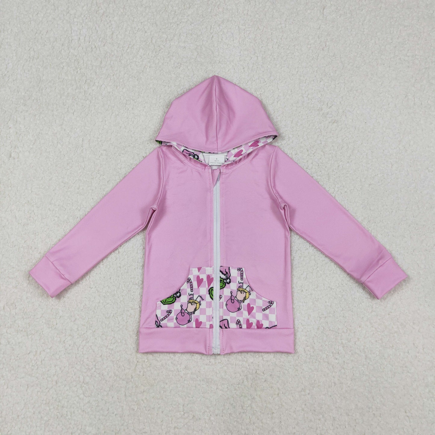 pink gri*ch squad hoodie jacket