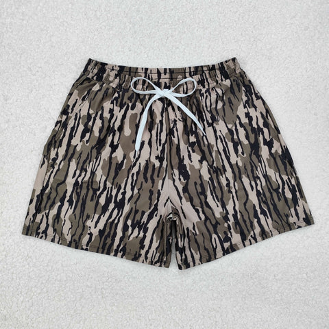 S0324 USA Warehouse Man Camo Trunk Adult Swim Shorts
