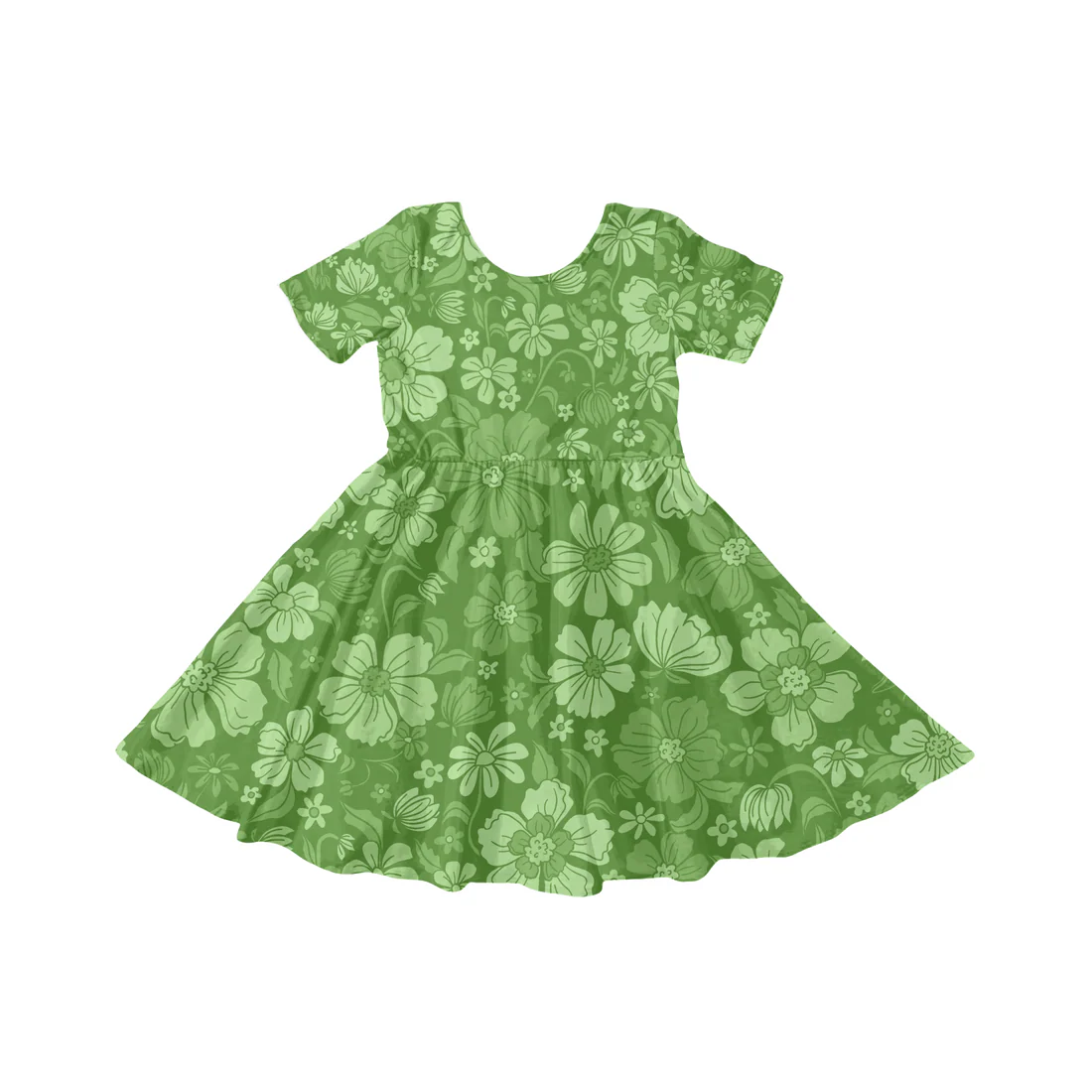MOQ 8 TAT 6-8 weeks St. Patrick's Dainty floral dress