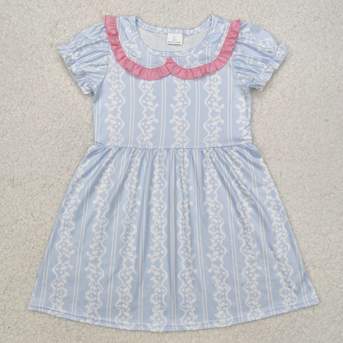 grandmillennial pattern dress kids dresses