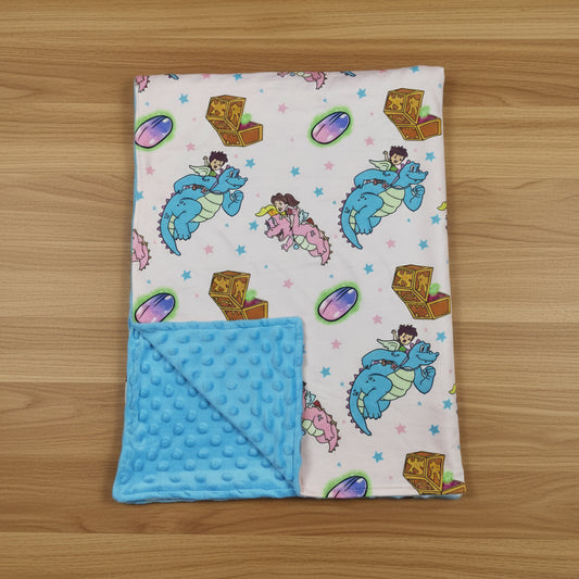 cartoon dinosaur baby blanket