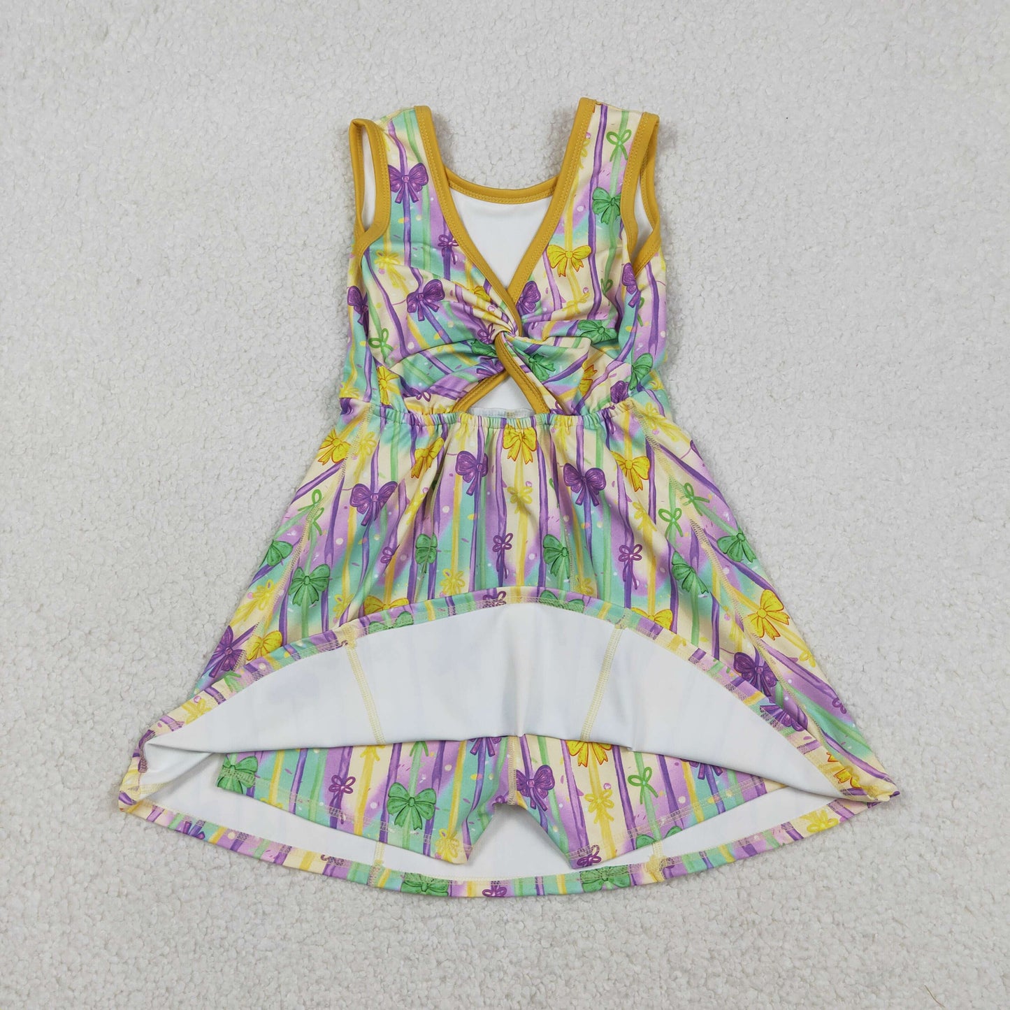 mardi gras coquette athletic dress