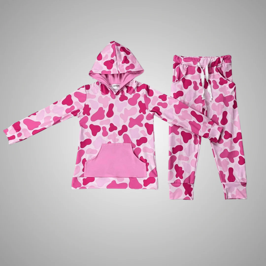 MOQ 8 TAT 6-8 weeks CAMO JOGGERS -PINK