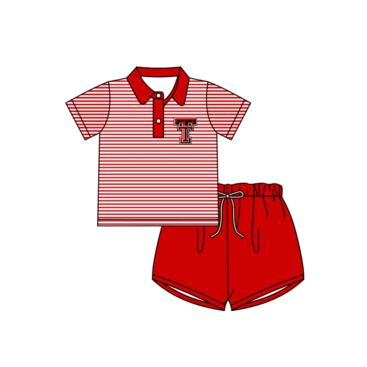 Custom order sports team boy jogger shorts set