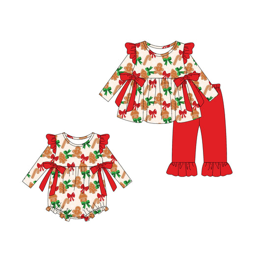 TAT 6-7 weeks MOQ 3 each Christmas gingerbread clothing