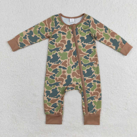 LR1203 USA Warehouse Camo Baby Zip Sleeper