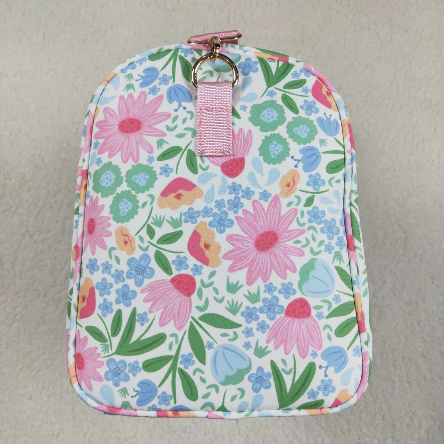 pink flower duffel & gym bag