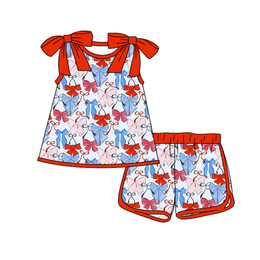 pre order 4th of July coquette strap shorts set