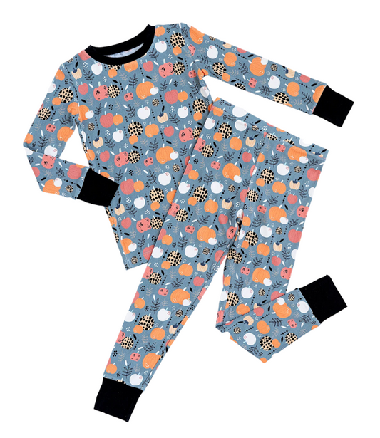 Pre order kids fall pumpkin pajamas