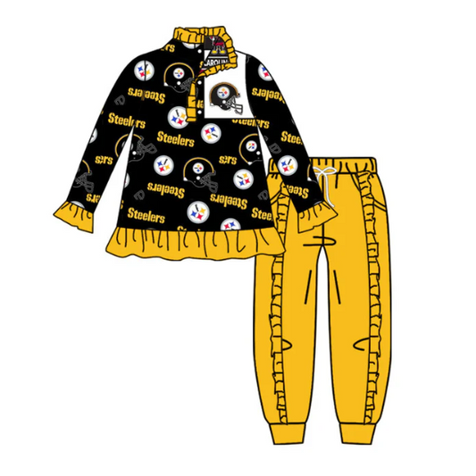 Split-CLOSE 22nd Sept Steelers team pullover jogger outfit girl