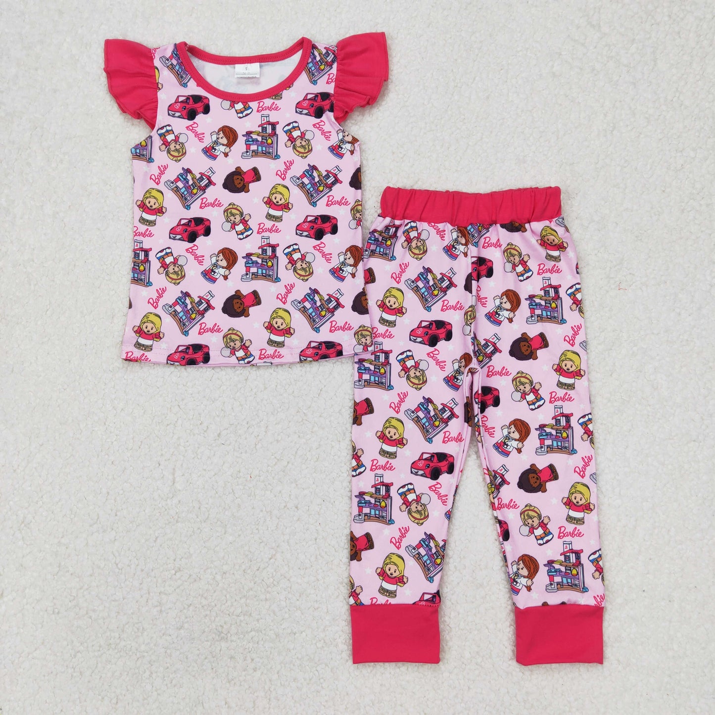 short sleeve barb*e pajama set