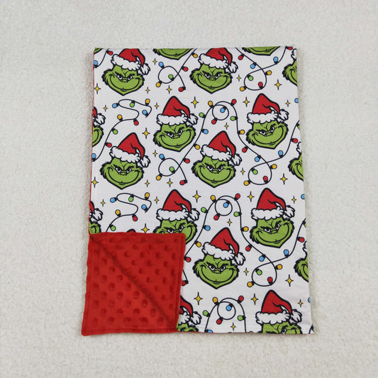 Christmas light gri*ch print baby blanket