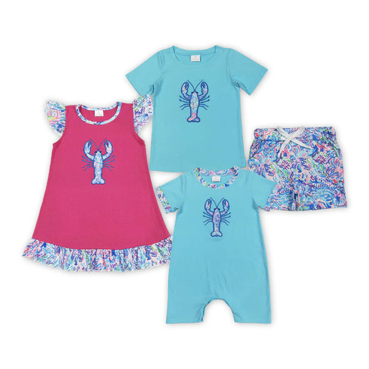 Crawfish Girls Boys Sibling Clothes