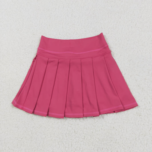 Girl Pleated Cheer Skirts Cheerleader Skirt Hot Pink
