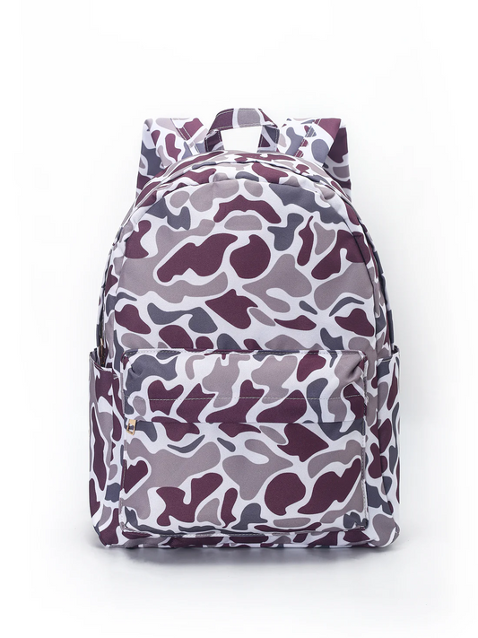 camo bag children backpack