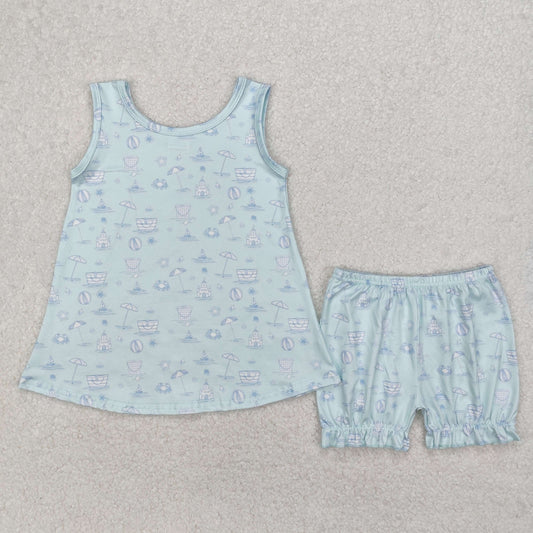 beach life girl bloomer set