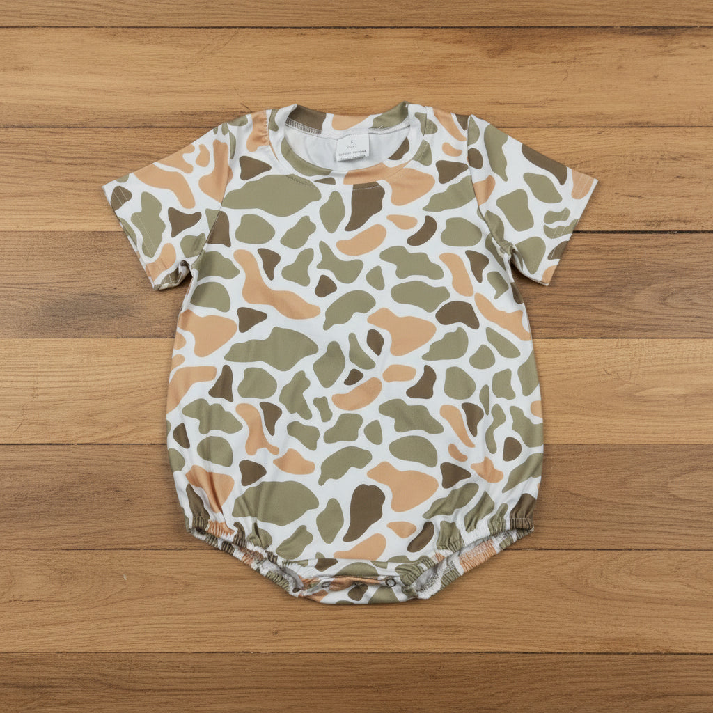 short sleeve camo bubble