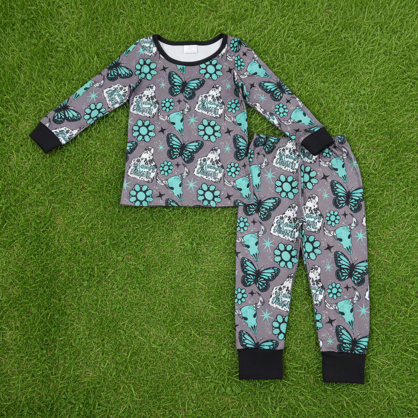 mama's cowgirl two pieces lounge set girl pajama