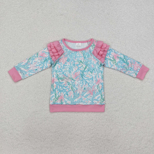 lilly fiesta ruffle pullover girls top