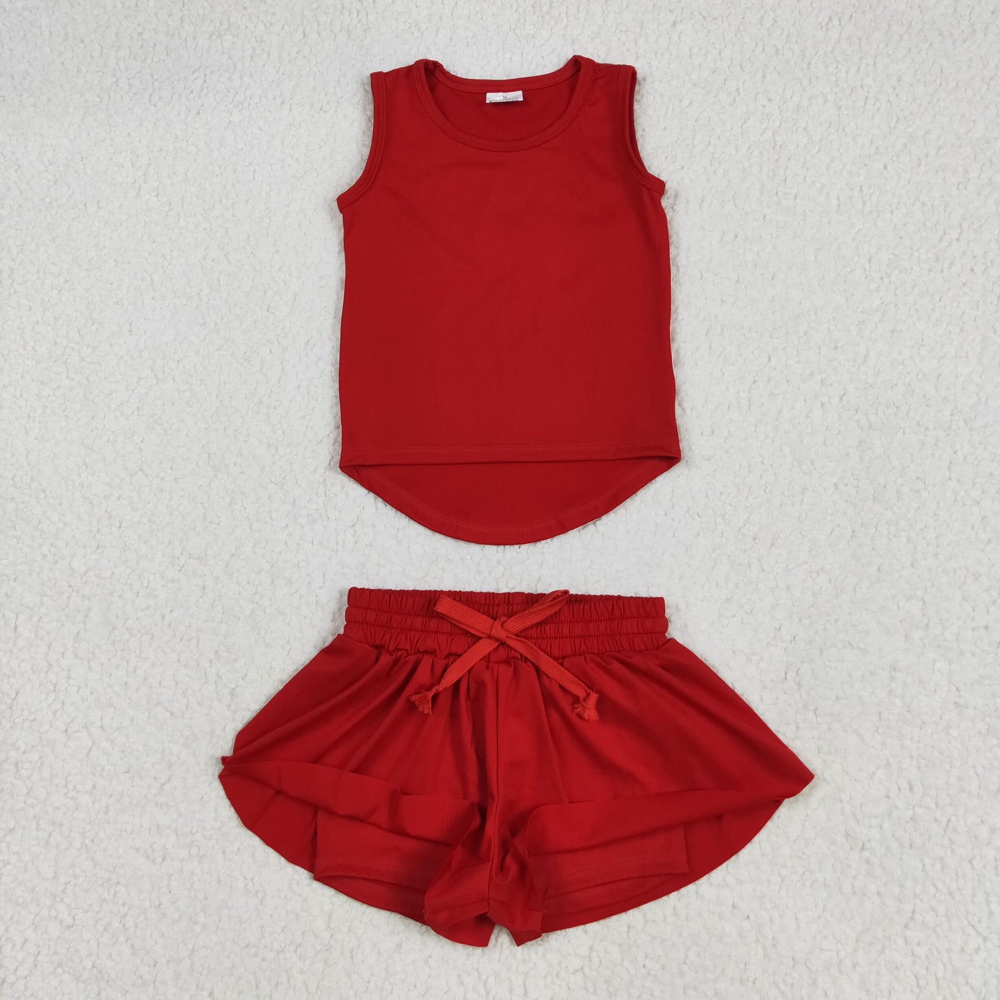 red tank athletic skort set