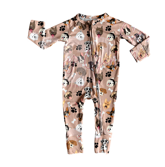 TAT 6-8 weeks MOQ 5 paw dog baby zip sleeper