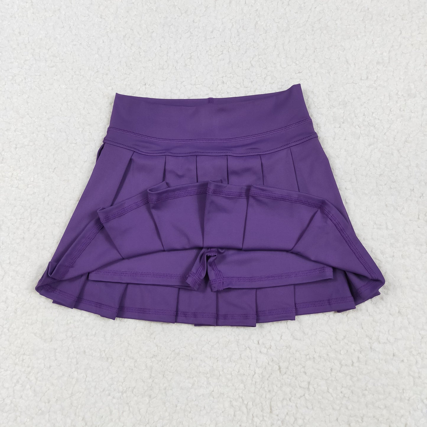Girl Pleated Cheer Skirts Cheerleader Skirt Purple