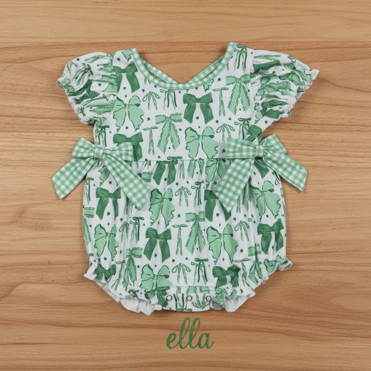 st patrick green coquette bow bubble