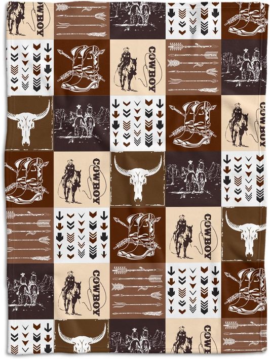 TAT 6-7 weeks MOQ 5 cowboy baby blanket