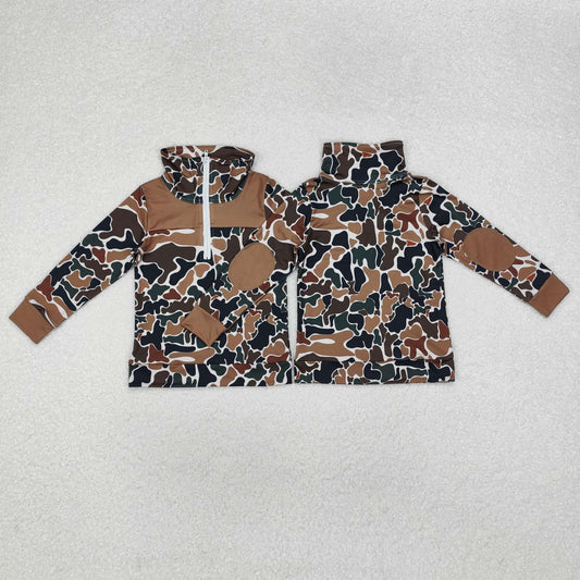 Camo Half Zip Pullover