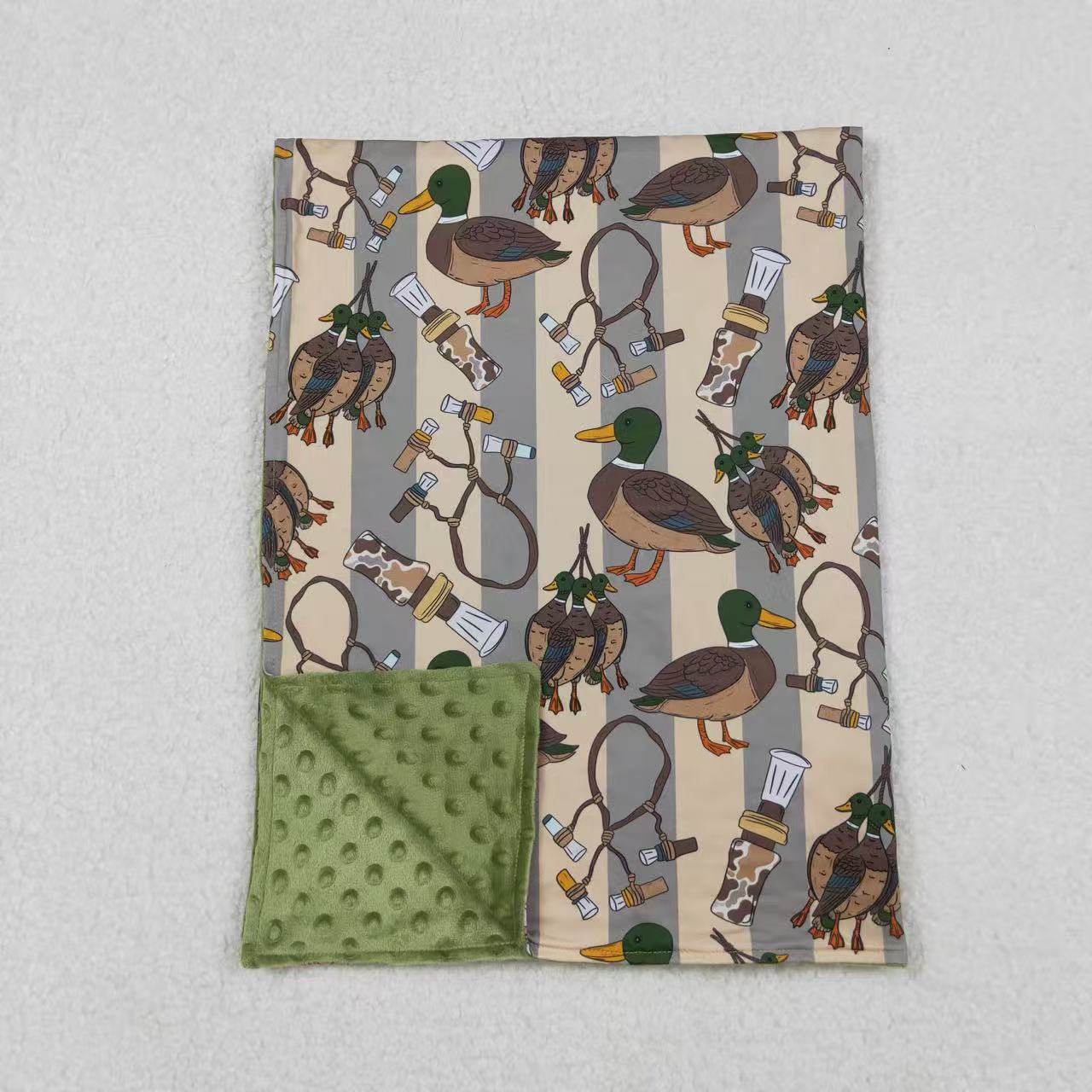 duck call print baby blanket