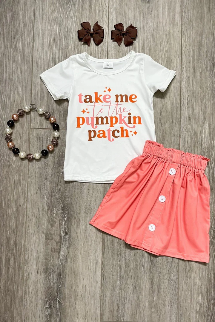 "Take me to the Pumpkin Patch" Skirt Set