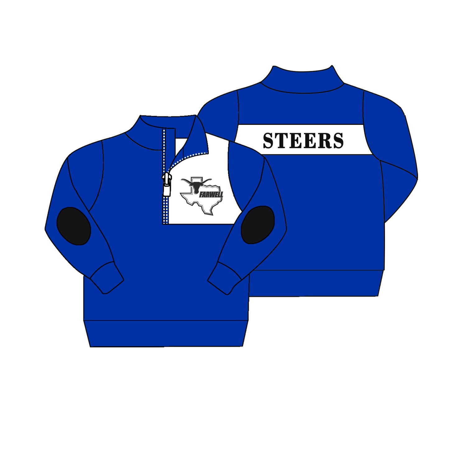 Split-CLOSE 24th Dec steers boy pullovers blue